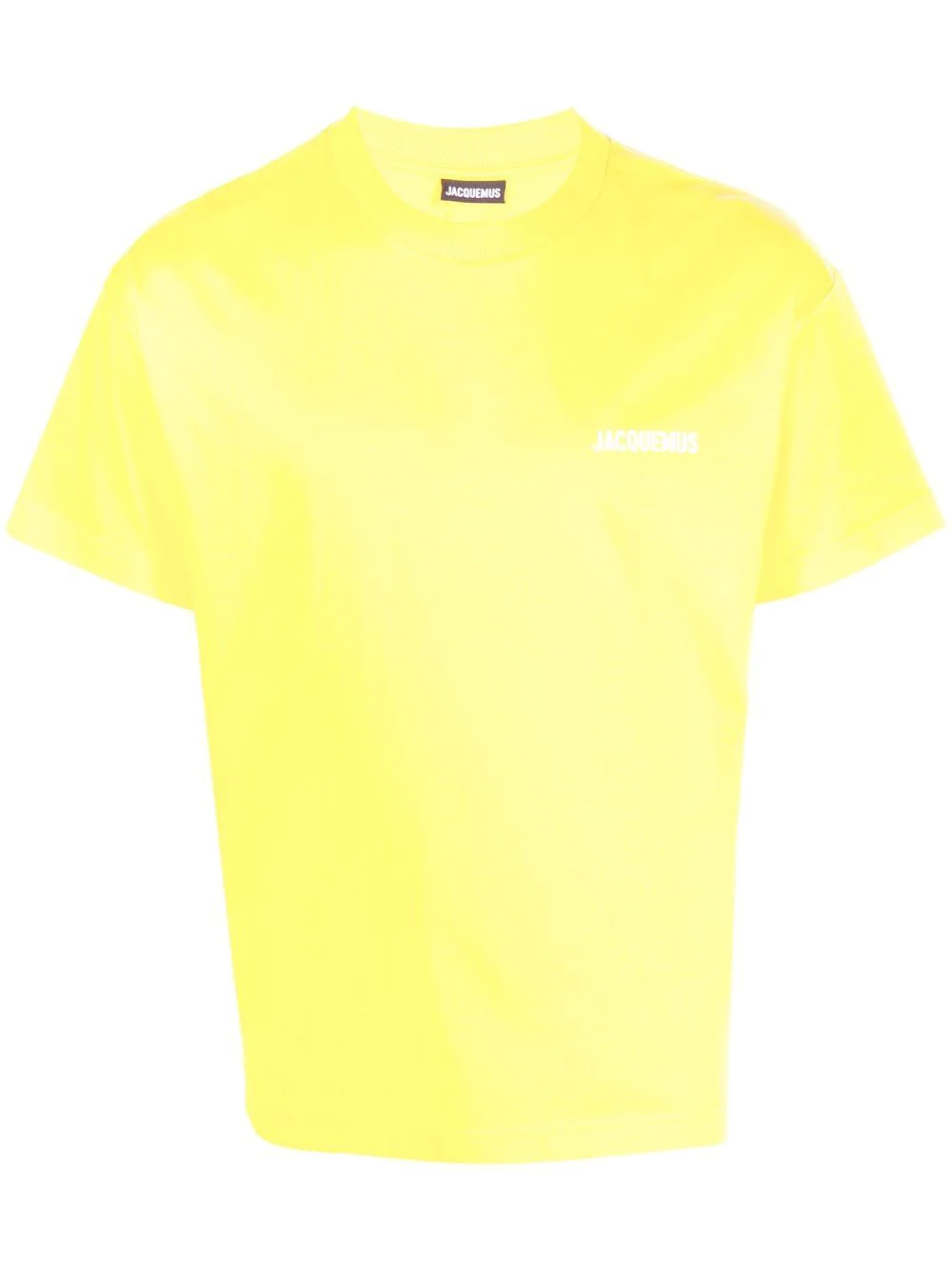 Jacquemus T-shirt With Logo In Yellow & Orange