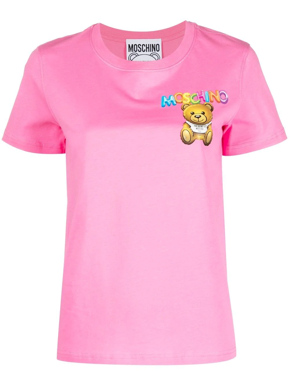 Moschino Teddy Bear Motif T-shirt In Pink & Purple