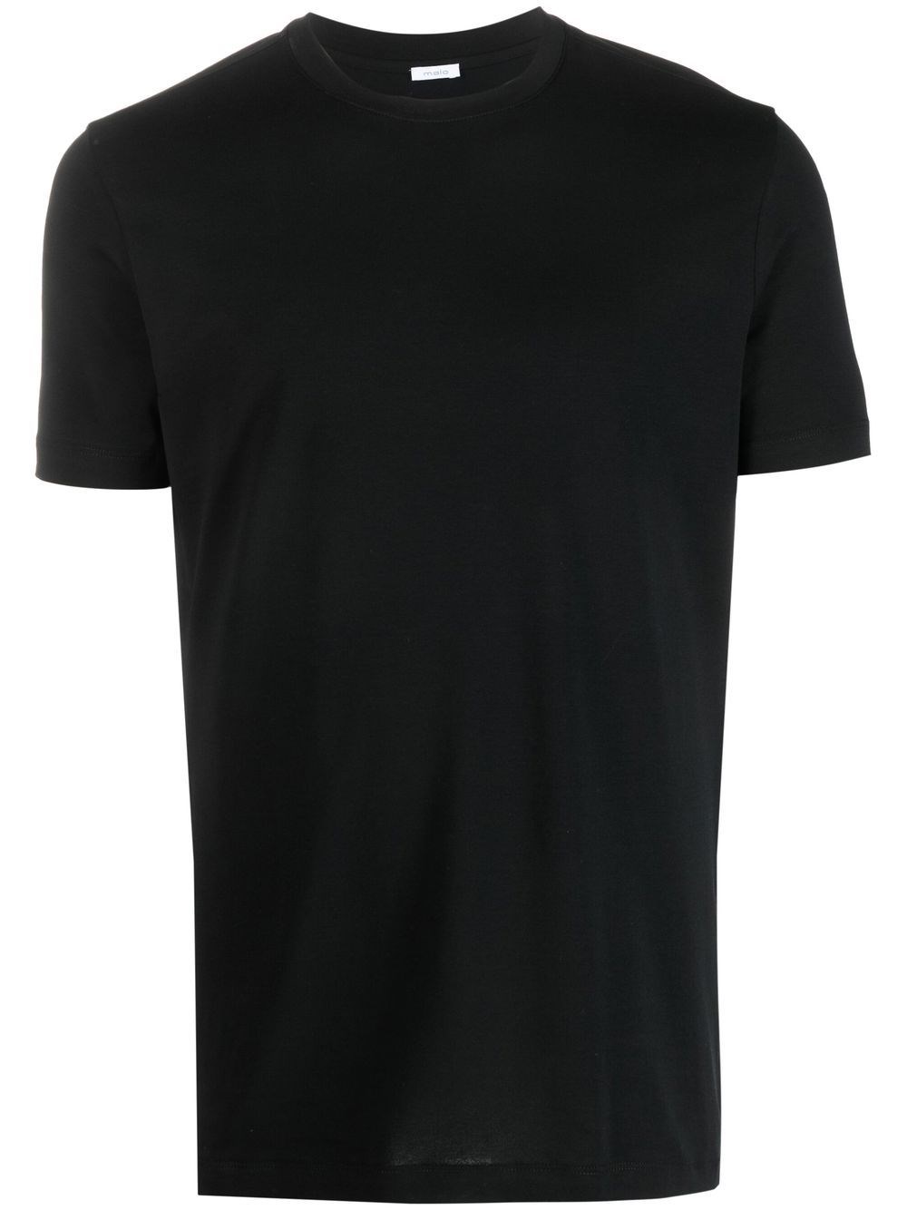 Shop Malo Round Neck T-shirt In Black