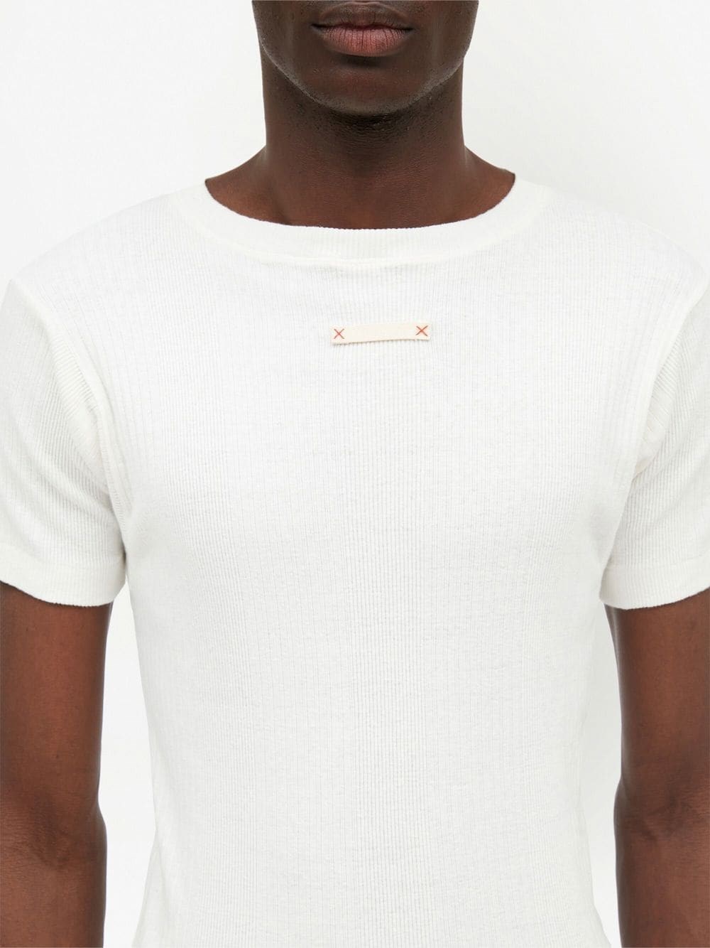 maison margiela T-shirt with application available on 