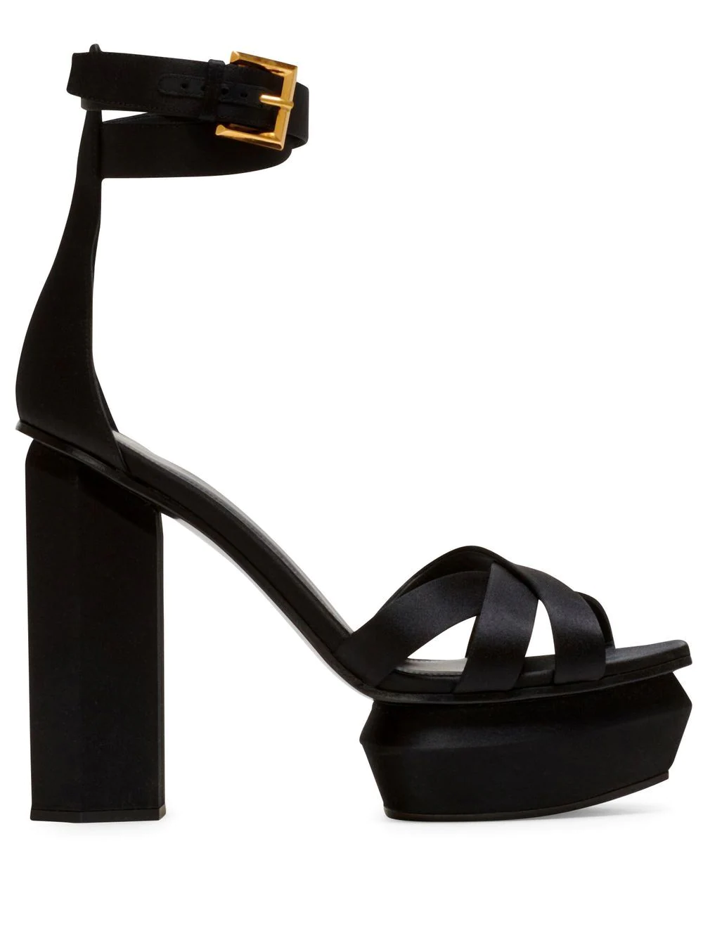 Balmain Ava Sandal With Platform In Black