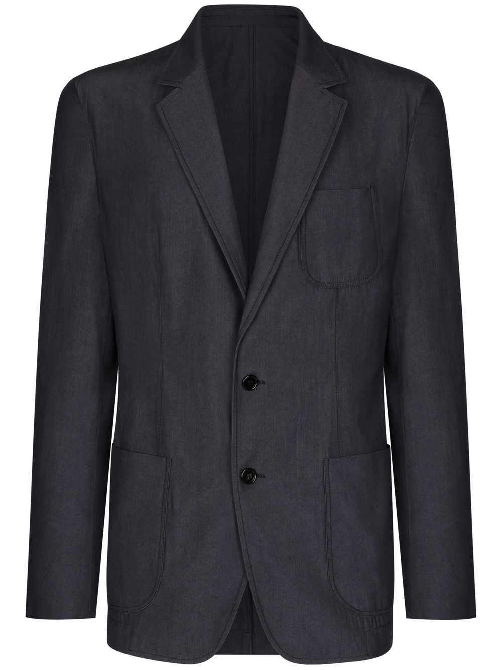 DOLCE & GABBANA SINGLE-BREASTED BLAZER WITH PATCH POCKETS