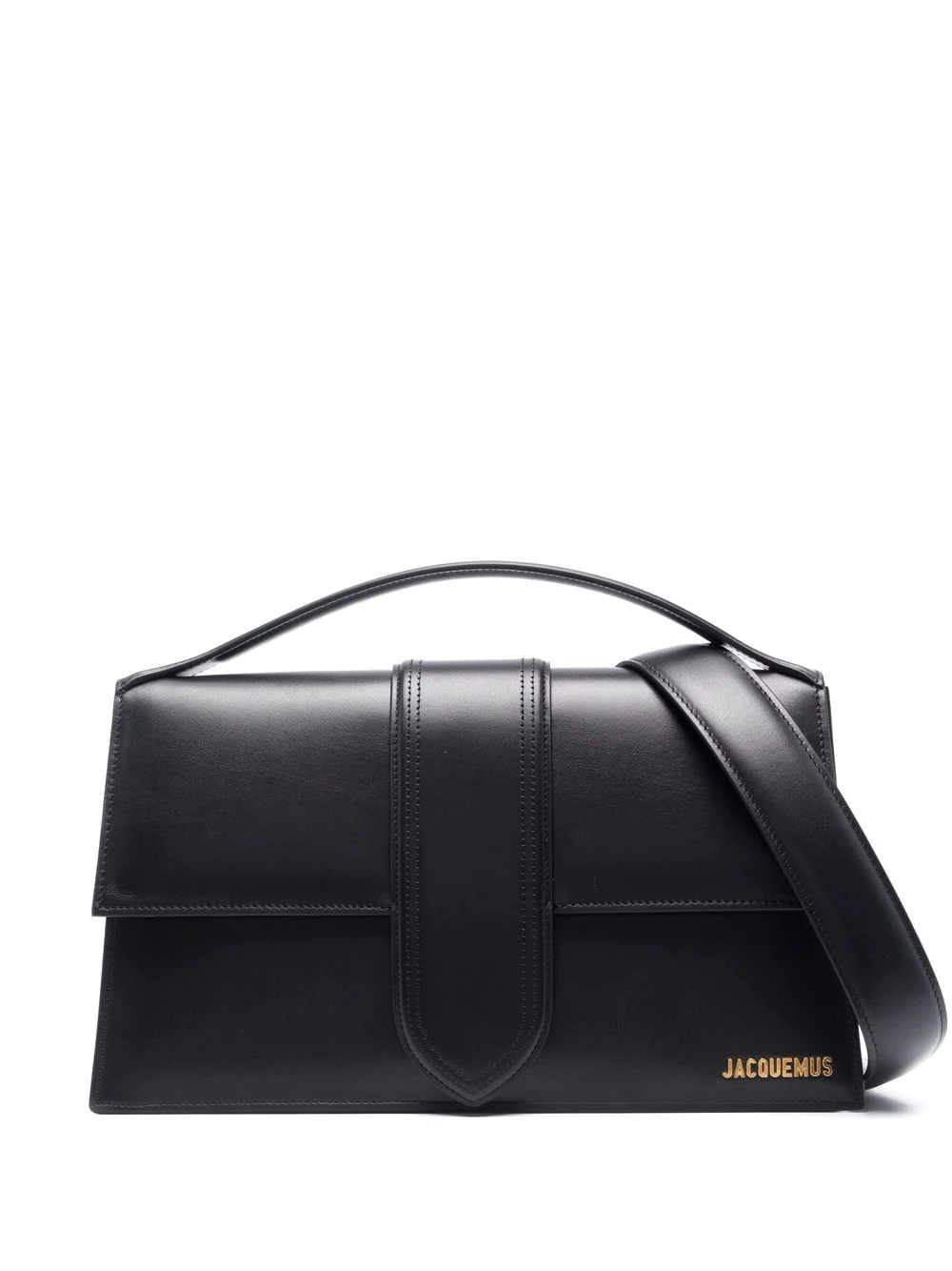 Shop Jacquemus Le Bambimou Shoulder Bag In Black