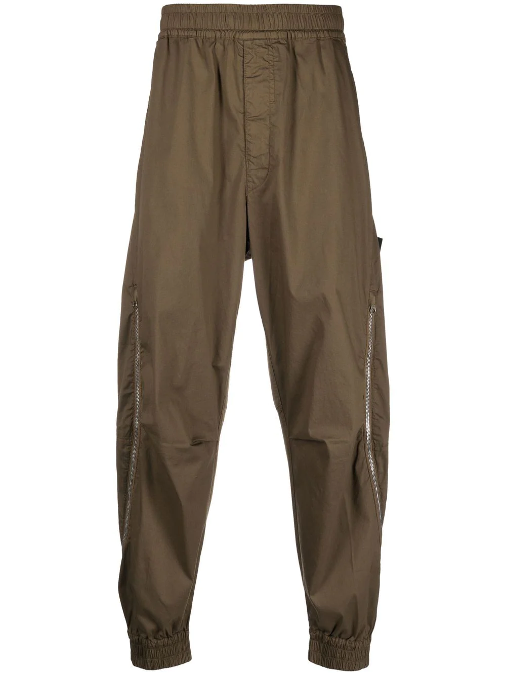 Stone Island Shadow Project Compass-patch Trousers In Brown