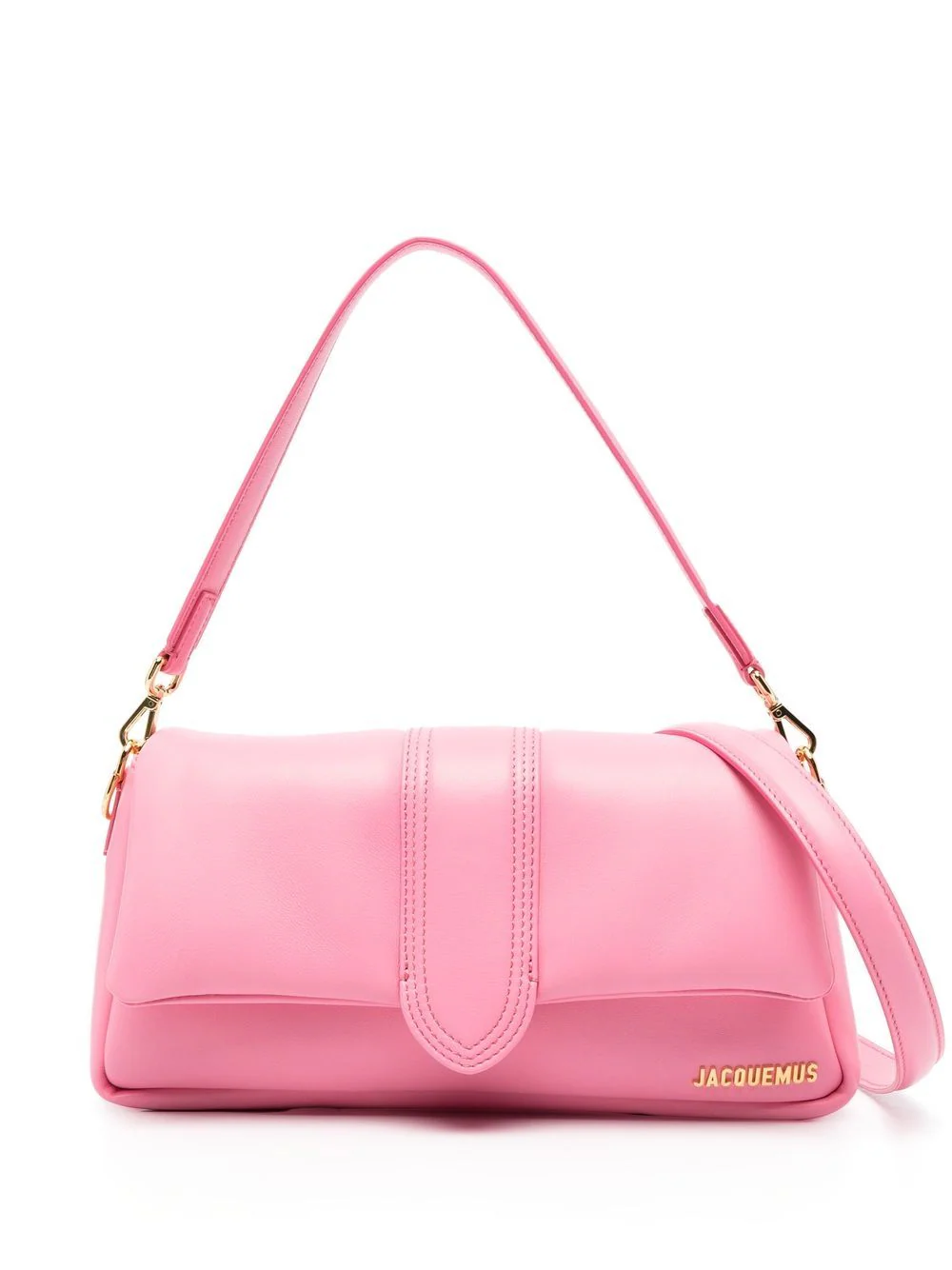 Shop Jacquemus Le Bambimou Shoulder Bag In Pink & Purple