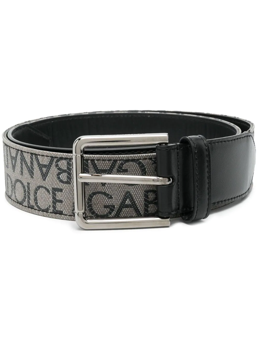 Shop Dolce & Gabbana Belt With Logo Embroidered Buckle In Brown