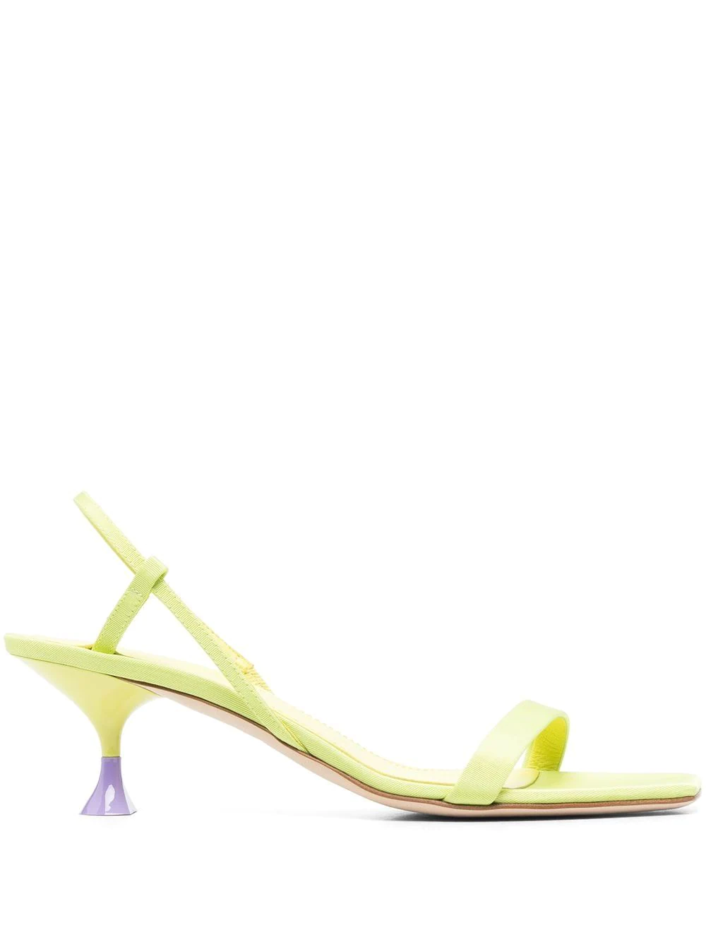 3juin Capri 63mm Open Toe Sandals In Green