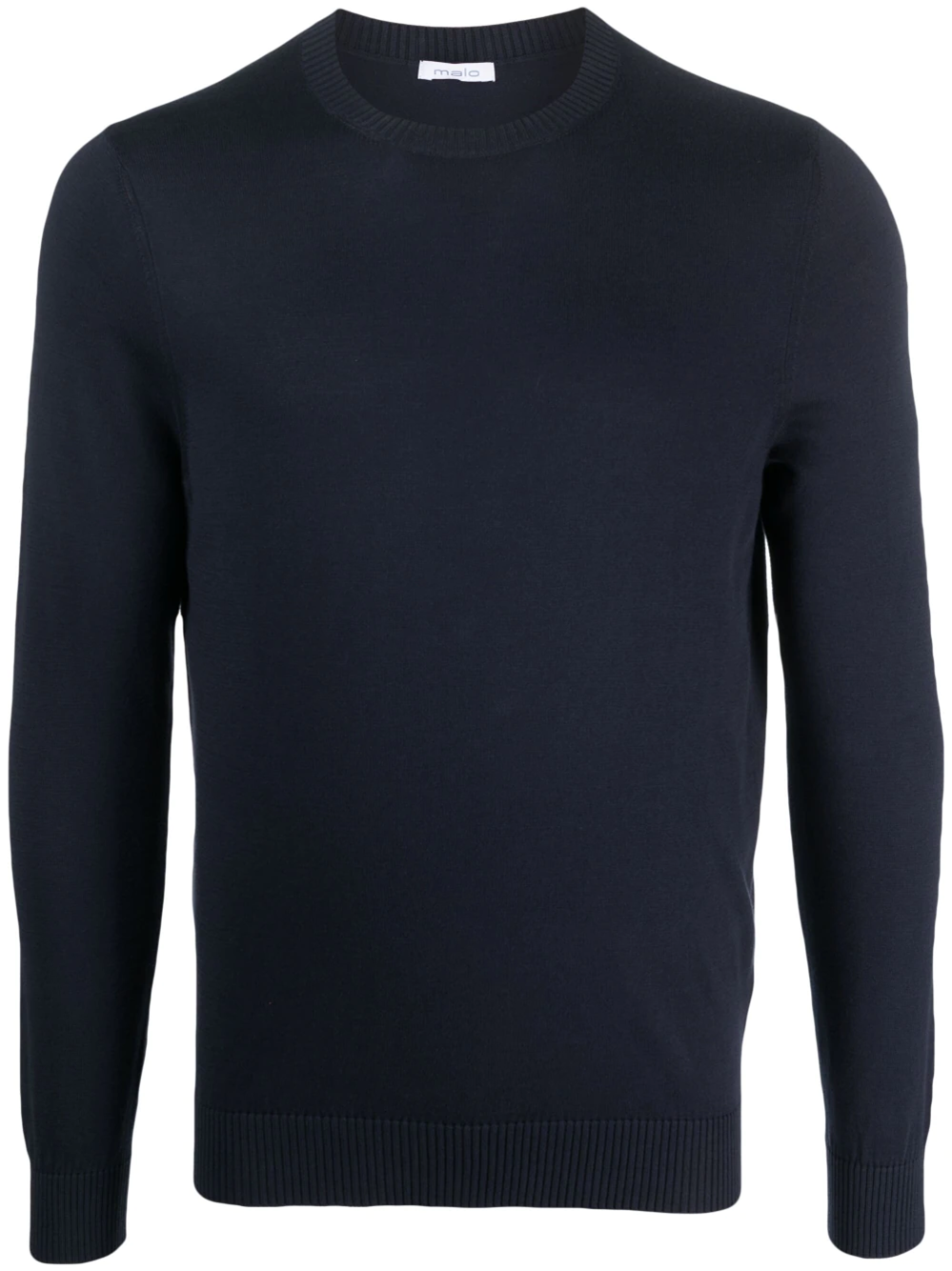MALO COTTON SWEATSHIRT WITH RIBBED FINISHES