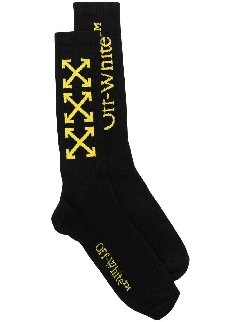 OFF-WHITE SOCKS WITH PRINT