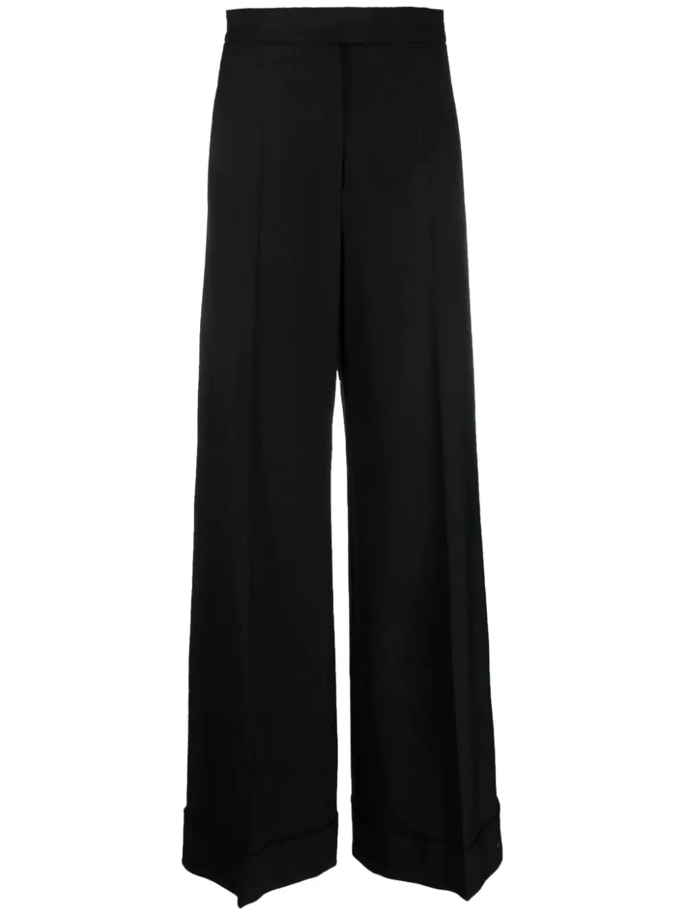 Moschino Wide Leg Trousers In Black