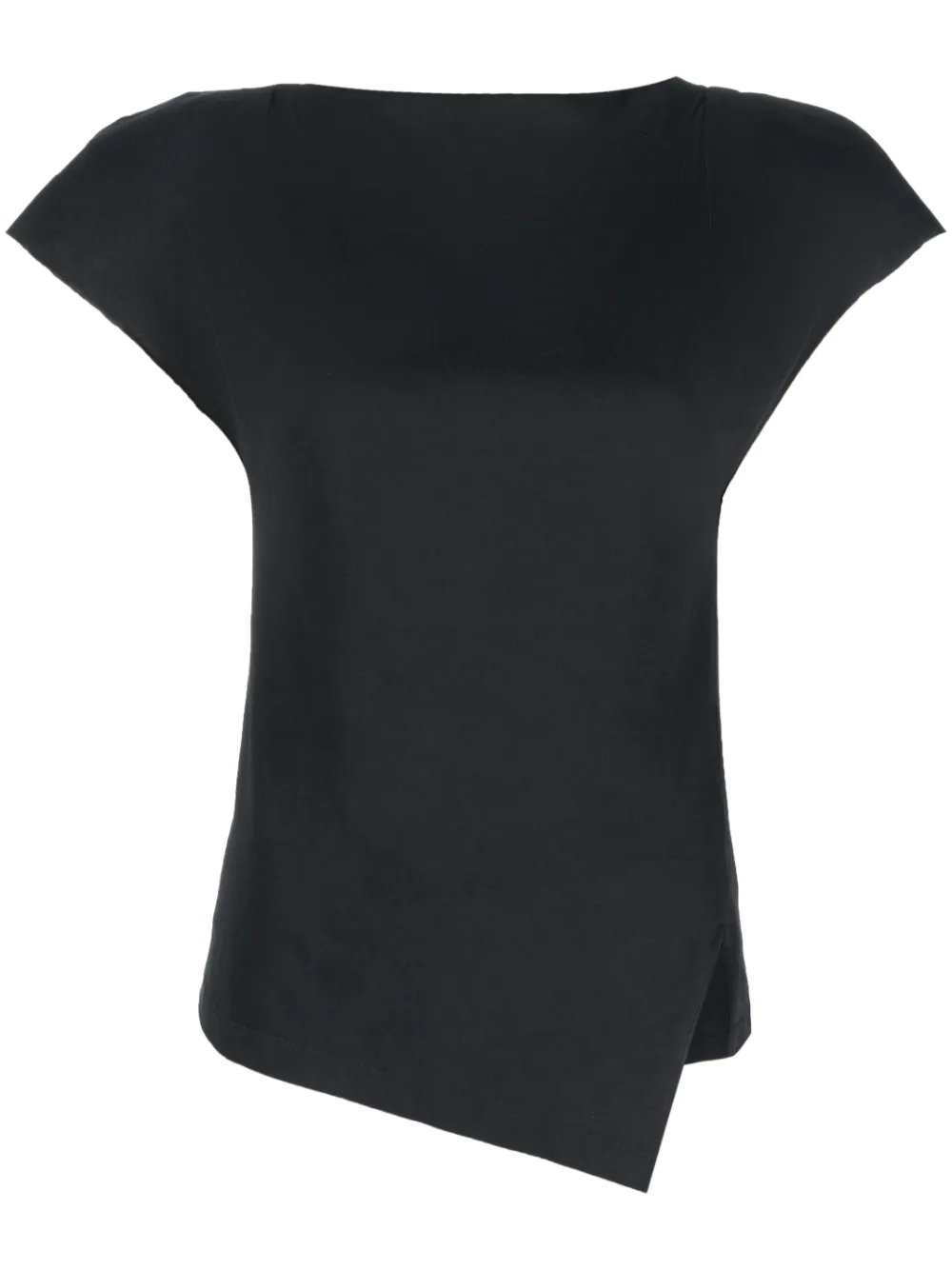 Isabel Marant Sebani Gathered Short Sleeve Top In Black