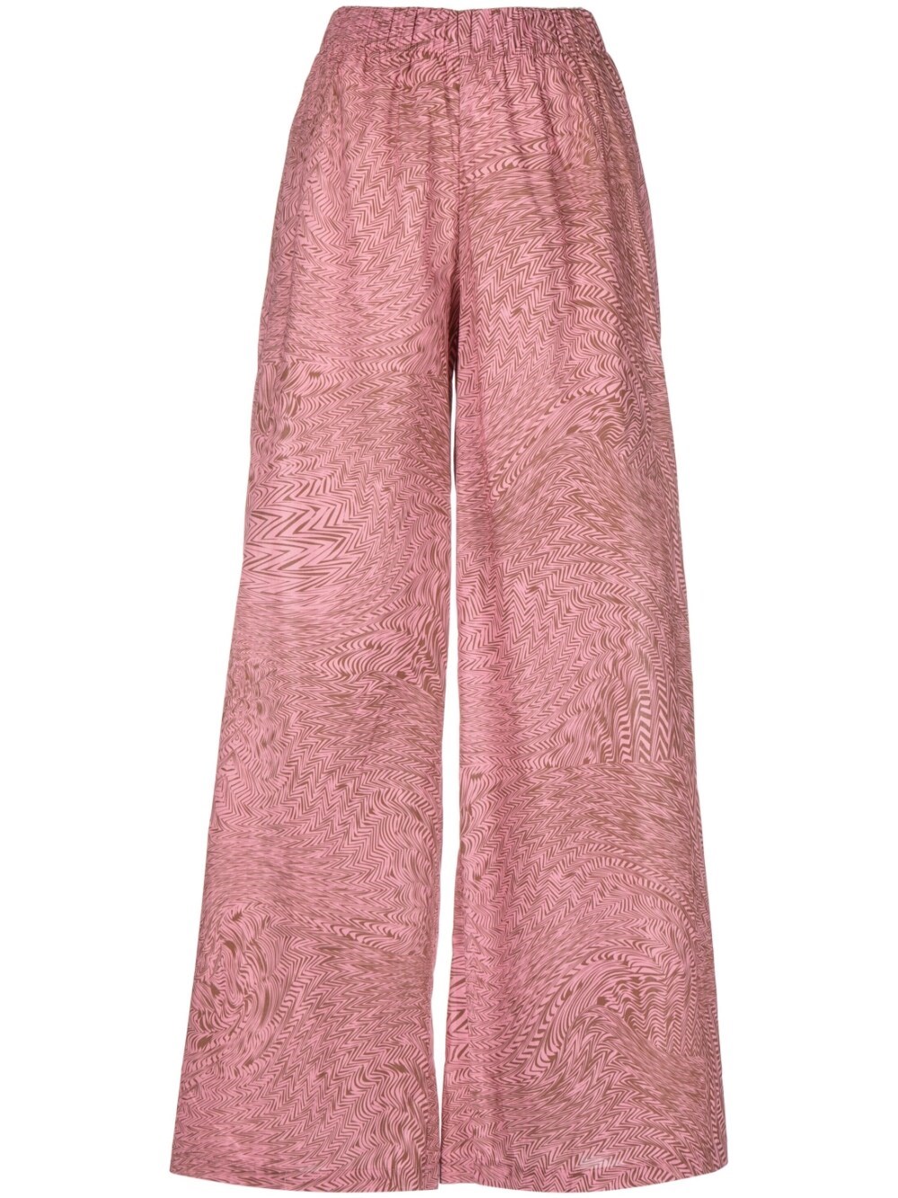 FEDERICA TOSI WIDE LEG TROUSERS WITH PRINT