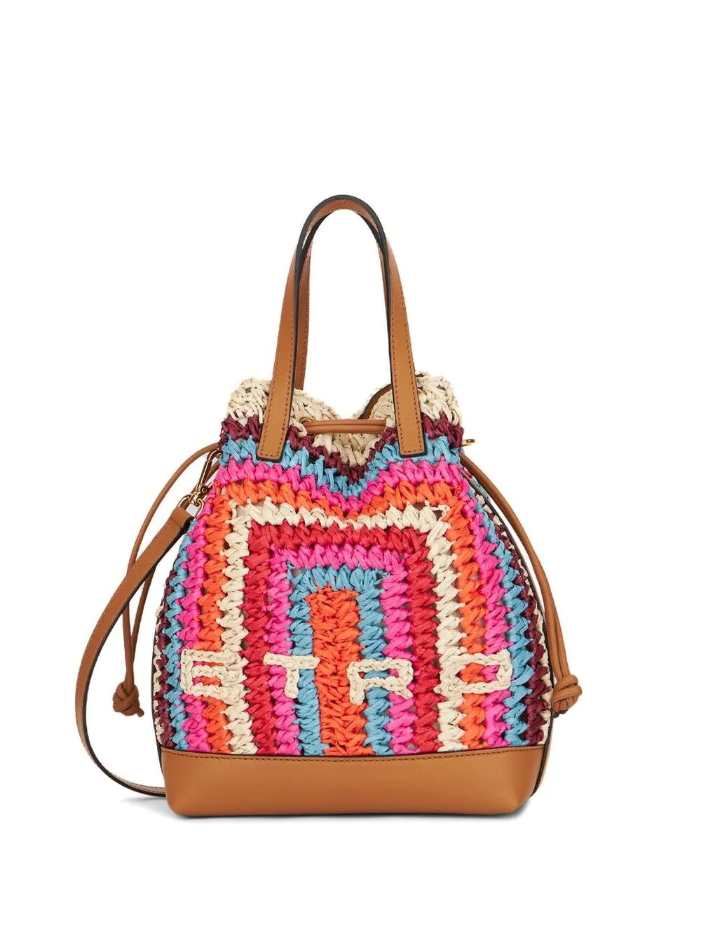 ETRO TOTE BAG WITH CROCHET LOGO DETAIL