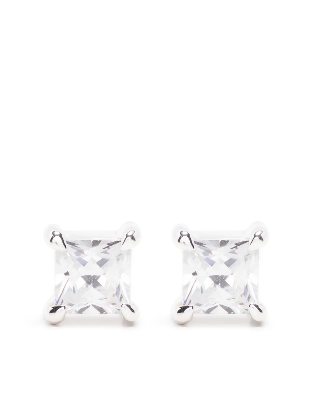 Hatton Labs Crystal-embellished Stud Earrings In Metallic