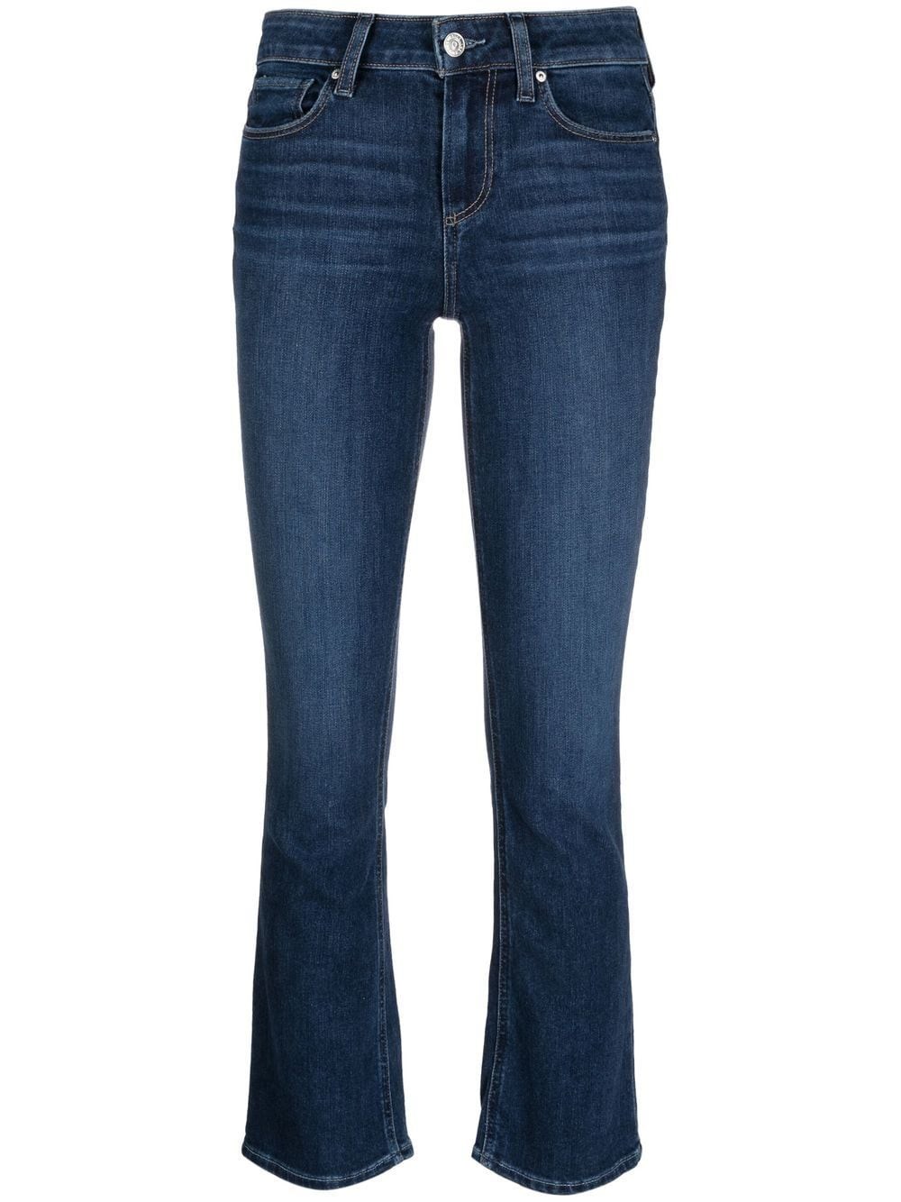 PAIGE CROPPED FLARED JEANS