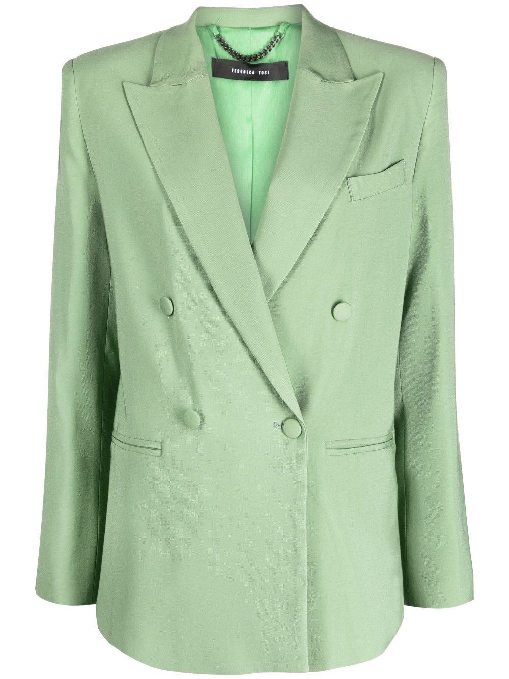 FEDERICA TOSI DOUBLE-BREASTED BLAZER WITH PEAK LAPELS