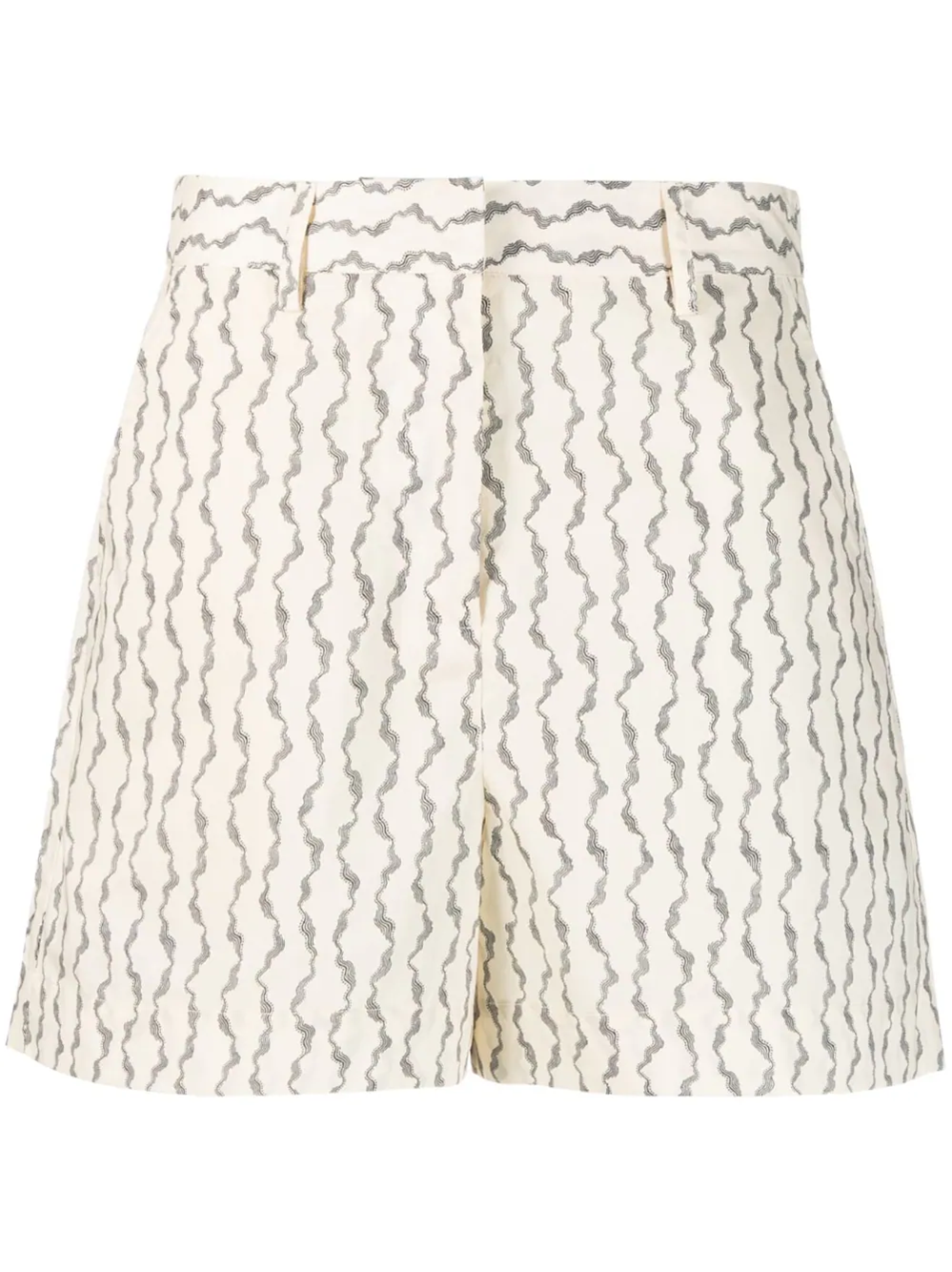 REMAIN TAILORED SHORTS IN COTTON WITH ABSTRACT PRINT