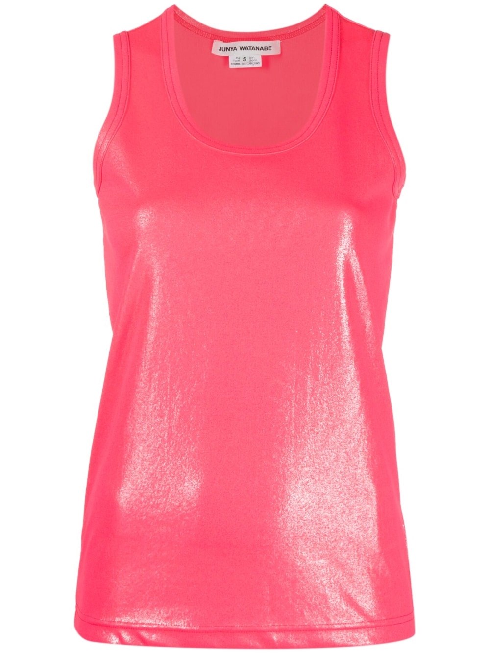 Junya Watanabe Woman Tank Top Coral Size M Polyester In Pink & Purple