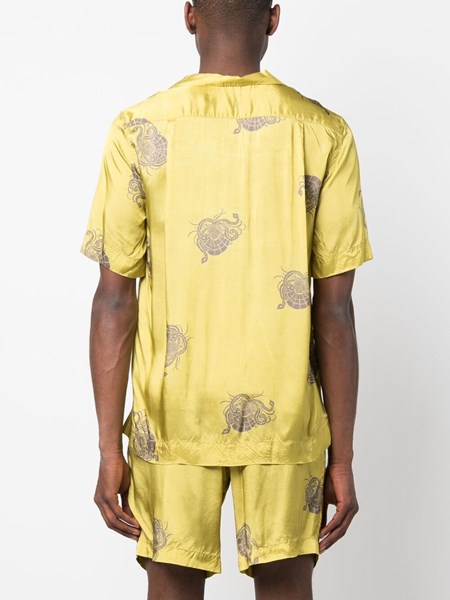 Dries Van Noten Viscose Bomber Jacket in Yellow for Men