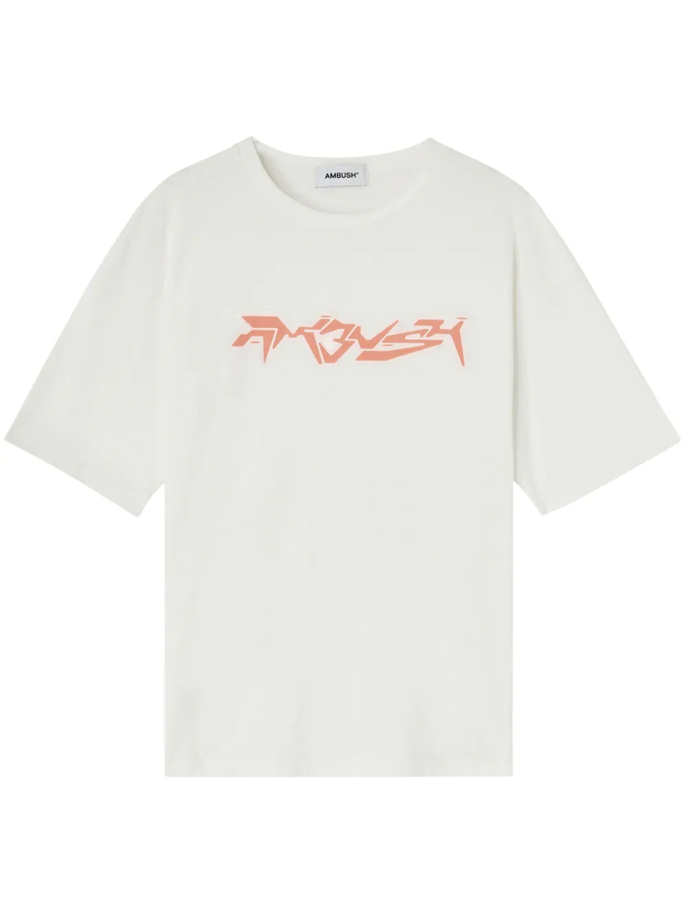 Ambush Neon Graphic Crew Neck T-shirt In White