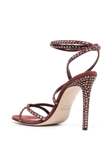 Buy Rocia Rose Gold Women's Vinyl Diamond Studded Block Heel Sandals at  Regal Shoes | 9093393