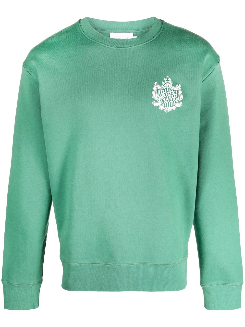 Maison Kitsuné Green Hotel Olympia Edition Crest Sweatshirt In Green