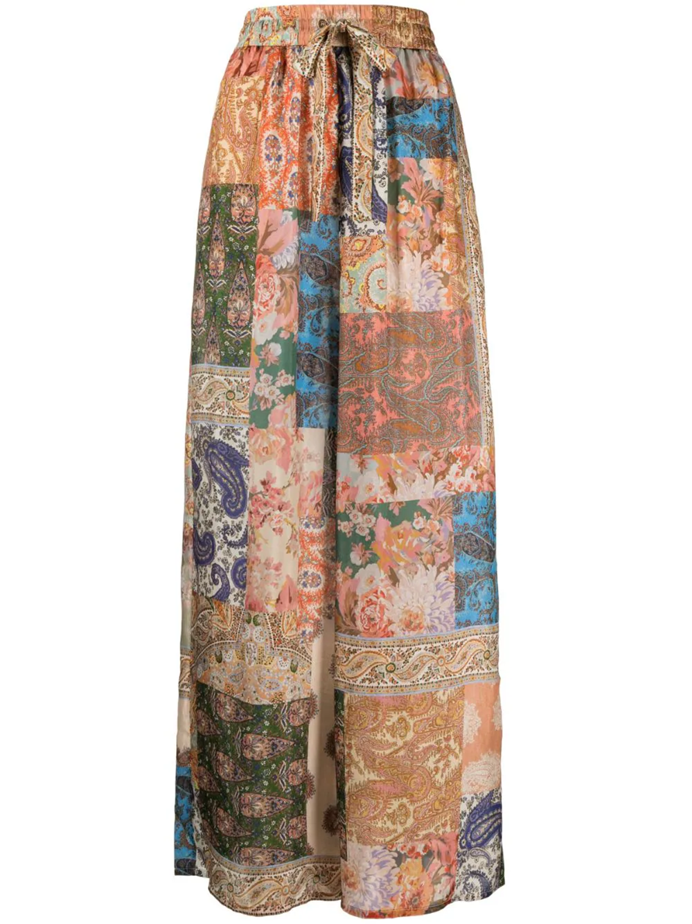 Shop Zimmermann Straight Trousers With Print In Multicolour