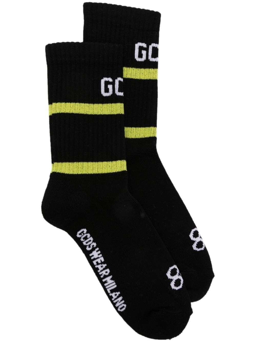 Shop Gcds Socks With Logo In Black