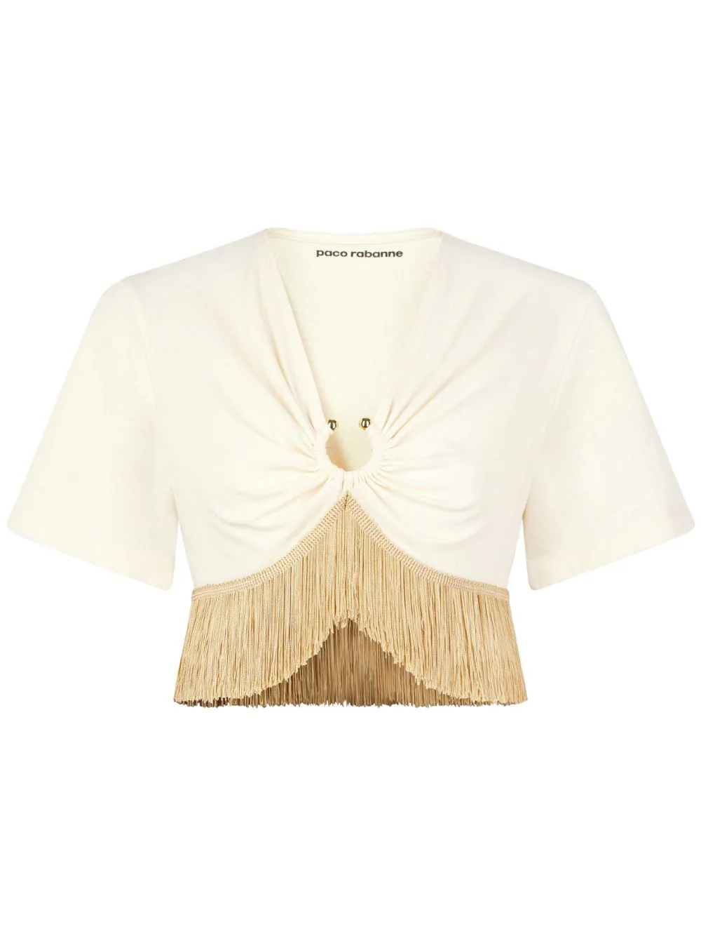 RABANNE FRINGED T-SHIRT