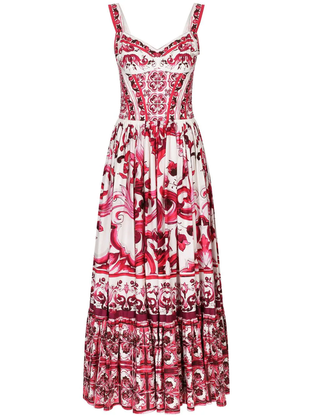 DOLCE & GABBANA SLEEVELESS DRESS WITH GRAPHIC PRINT