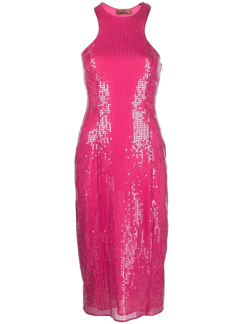 MISSONI SEQUINED RACERBACK MIDI DRESS