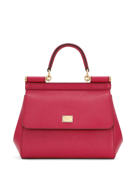 Dolce & Gabbana Pink Large Leather Sicily Bag