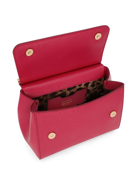 Dolce & Gabbana Small Women's Miss Sicily Leather Handbag Gold  Metallic