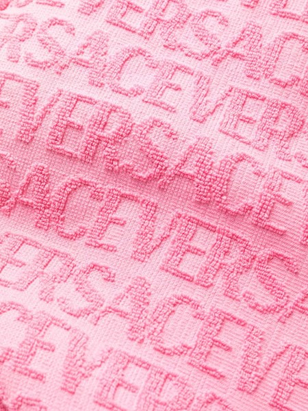 Versace Pink Terry Fabric Poncho - Women