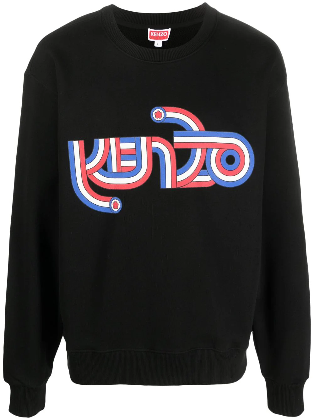 KENZO CREWNECK SWEATSHIRT WITH PRINT