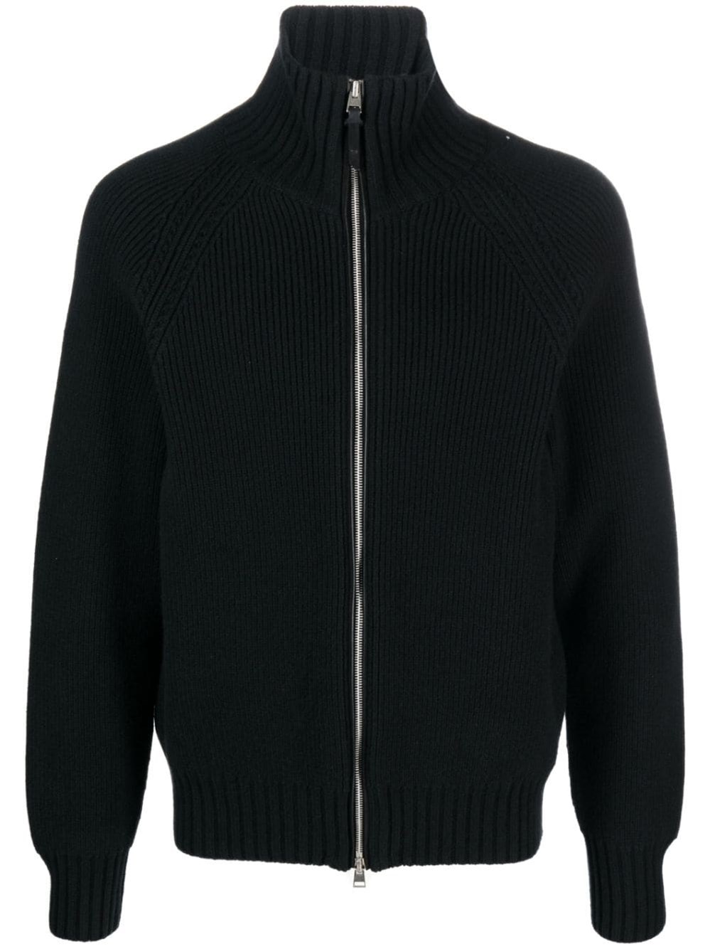 Tom Ford Cardigan With Zip In Black
