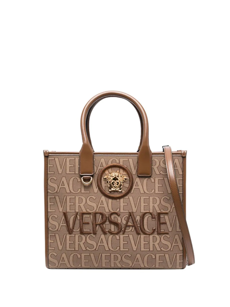 Versace Large Versace Allover-jacquard Tote Bag - Farfetch