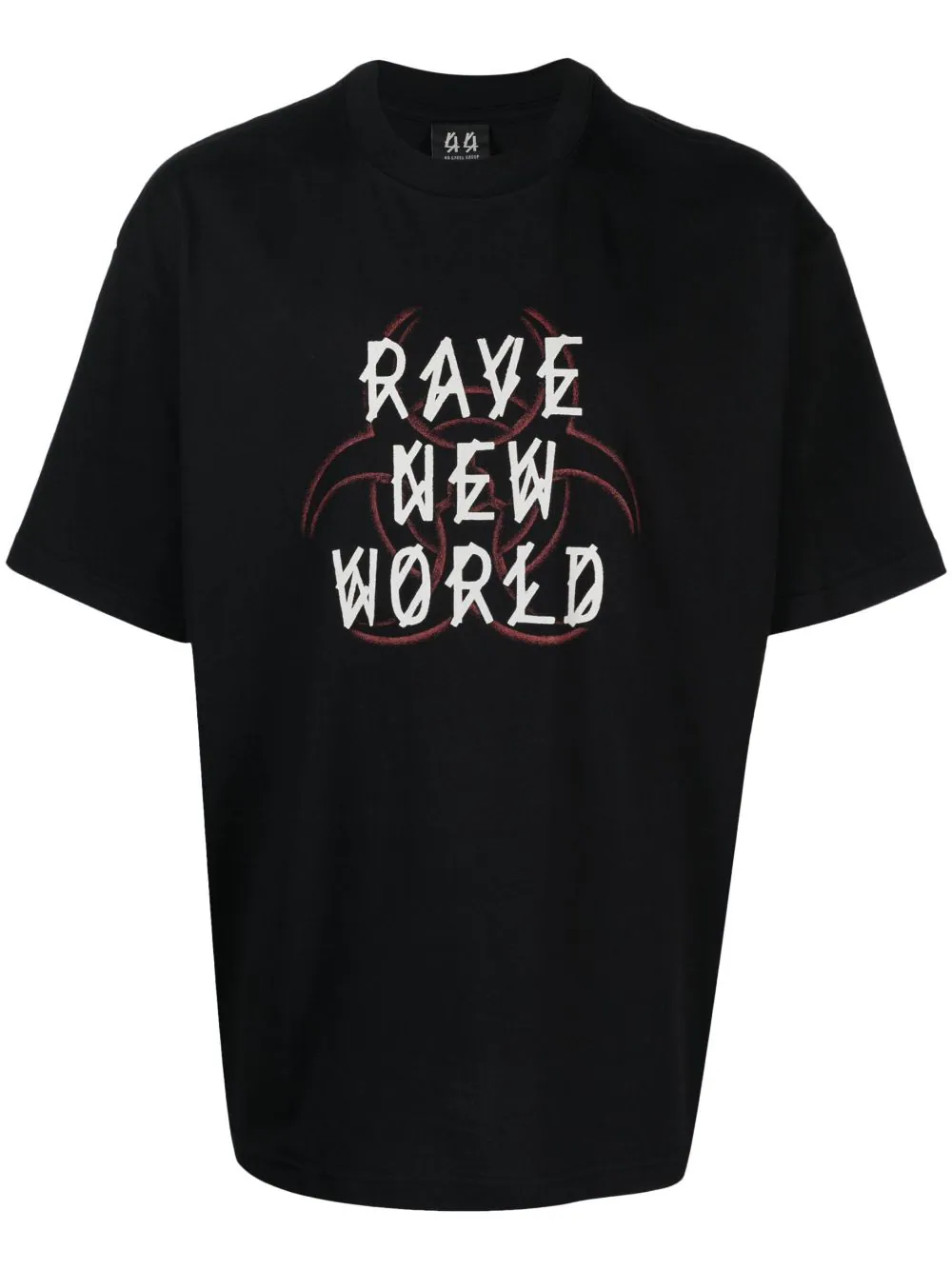 44 Label Group Graphic-print Cotton T-shirt In Black