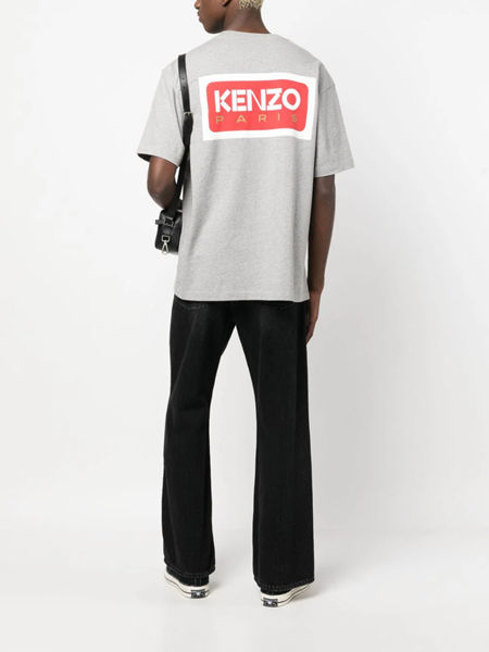 kenzo Crew neck T shirt in cotton jersey with logo print available