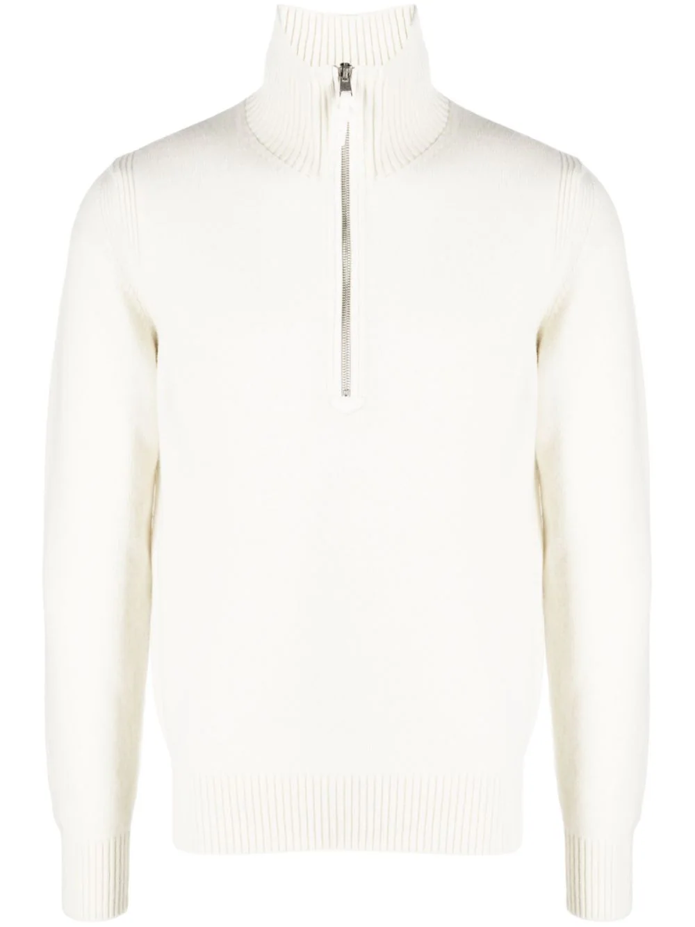 TOM FORD KNITTED SWEATER WITH HALF ZIP