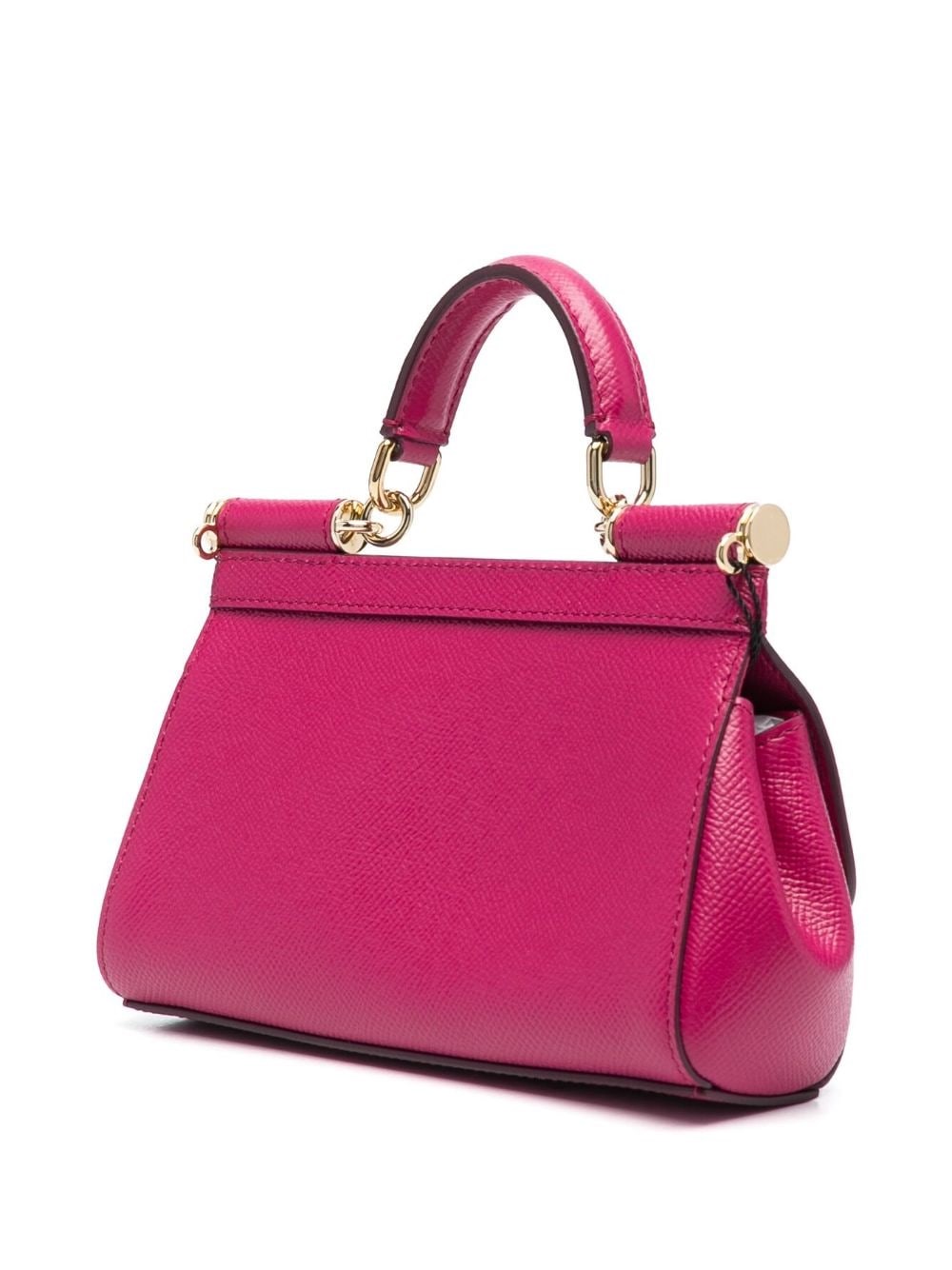 DOLCE & GABBANA Sicily Bag Large Raspberry Leather Bag -  Finland