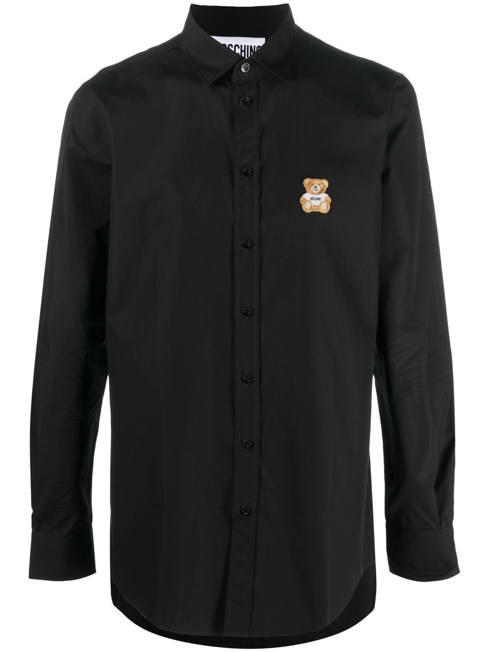 Shop Moschino Teddy Print Shirt In Black