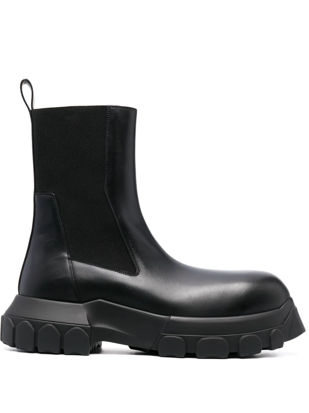 Rick Owens Bozo Tractor Beatle Boots In Black