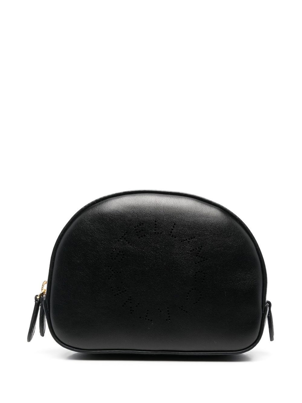 Stella Mccartney Make-up Bag With Perforated Logo In Black