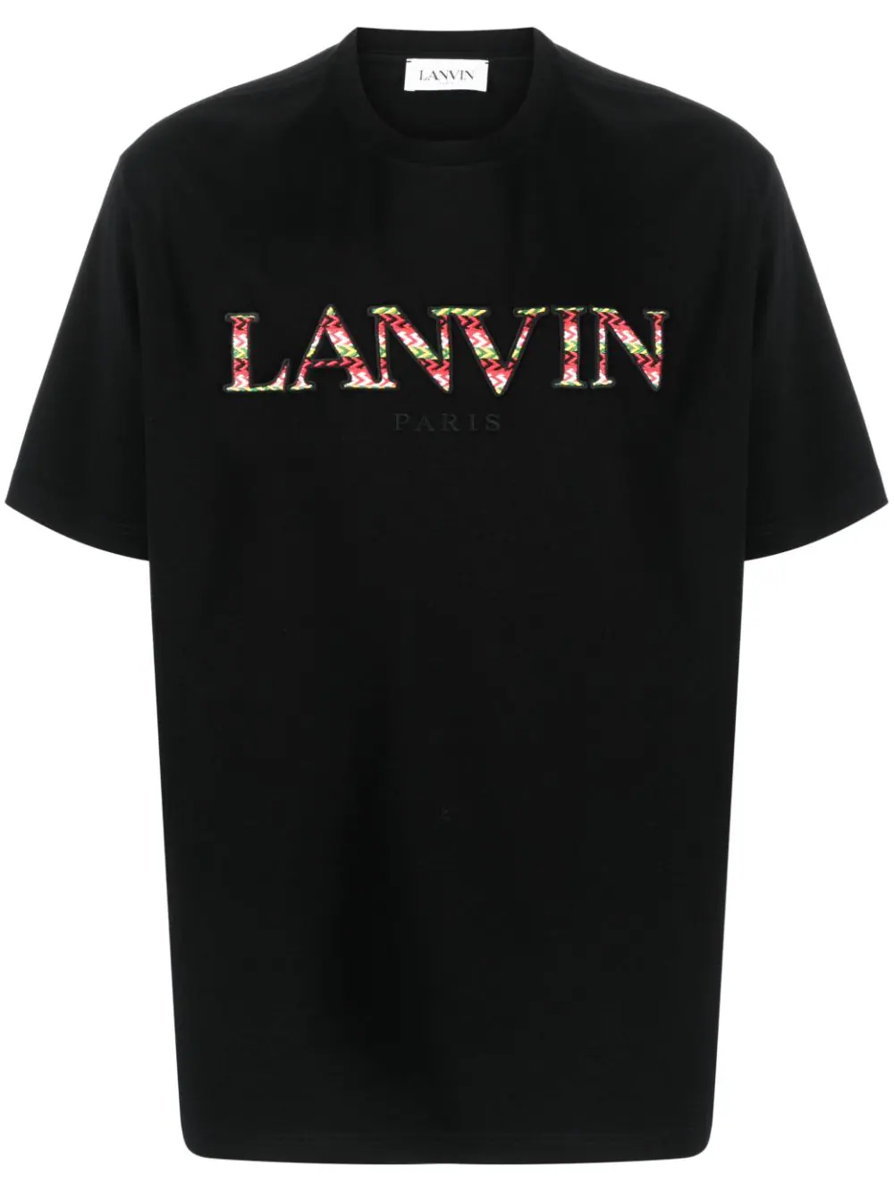 Shop Lanvin T-shirt With Embroidery In Black