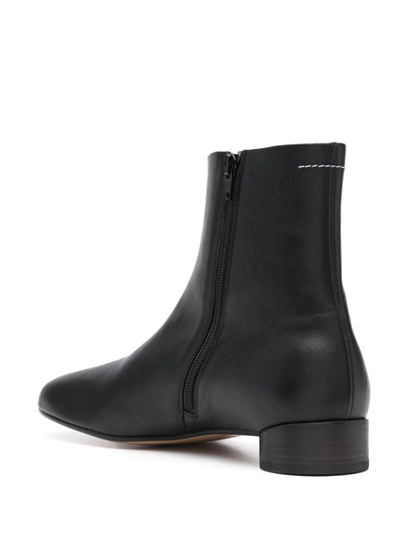 mm6 maison margiela 30mm leather ankle boots available on