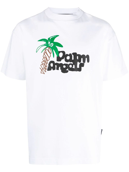 Palm Angels logo-print T-Shirt White