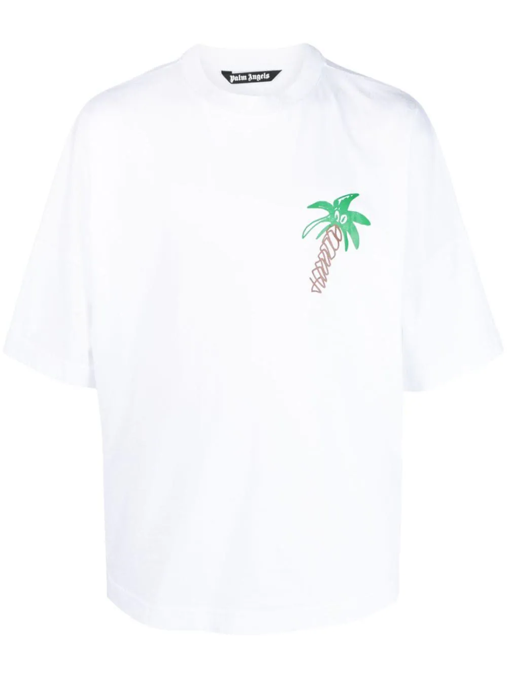 Palm Angels Printed T-shirt In White | ModeSens