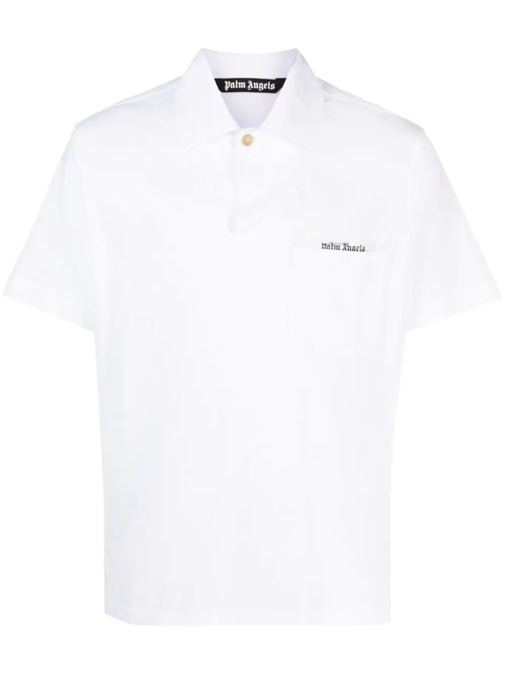 Shop Palm Angels Polo Sartorial Tape In White