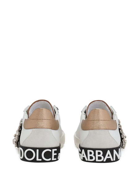 Dolce & Gabbana Portofino Leather Sneakers Size 35 ~ US 5 Women's Shoes